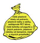 Svoz žlutých pytlů s plasty 1